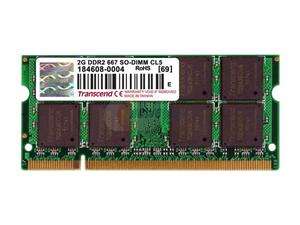    Transcend 2GB 200 Pin DDR2 SO DIMM DDR2 667 (PC2 5300 