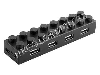 USB Brick 4 Port Hub allows you to connect 4 different USB devices. It 