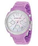    MICHAEL Michael Kors Watch, Womens Purple Plastic Bracelet 