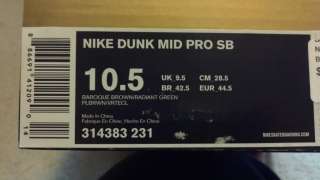   SB Dunk Mid Pro Donatello SZ 10.5 Teenage Mutant Ninja Turtles TMNT