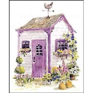     Garden Shed IV   Artist Sarah Malin   Poster Size 8 X 10 inches