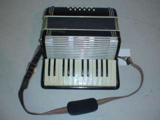   Accordion with Case & Strap   Made in Italy accordian AS IS  
