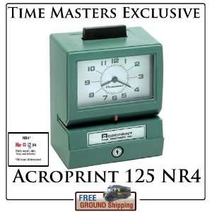  ACROPRINT 125 NR 4 MODEL  125NR4 Prints month, date, hour 