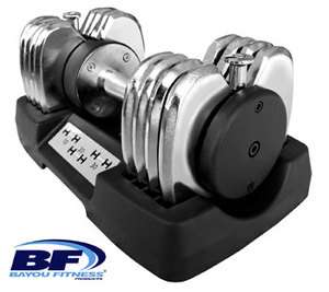 50 Bayou Fitness Adjustable Weight Dumbbell BF 0150 846291000028 