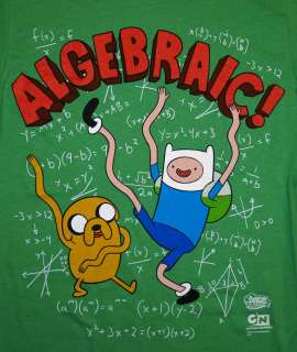 Adventure Time Algebraic Finn And Jake Cartoon T Shirt Tee  