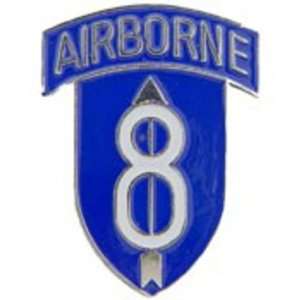  U.S. Army 8th Airborne Infantry Division Pin 1 Arts 