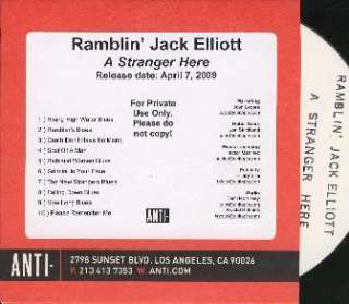 This is the RARE 2009 release from Ramblin Jack Elliott titled, A 