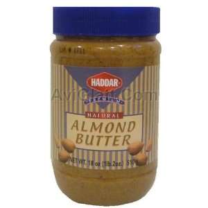 Haddar Natural Almond Butter 18 oz Grocery & Gourmet Food