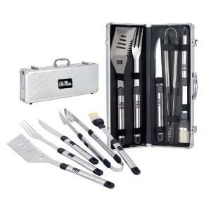  Ole Miss Stainless Steel BBQ Tool Set & Aluminum Case   19 