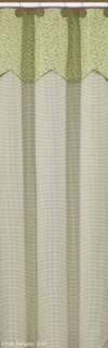 PEACEFUL COTTAGE Green, Brown, Ivory Shower Curtain  