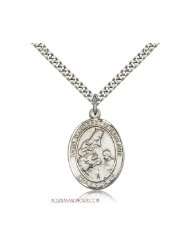 St. Margaret of Scotland Medium Sterling Silver Medal