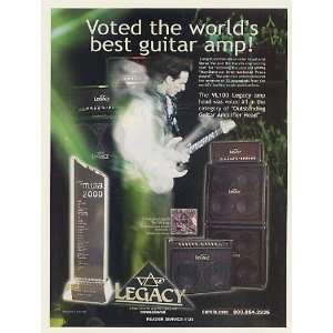  2002 Steve Vai Carvin Legacy Guitar Amp Photo Print Ad 