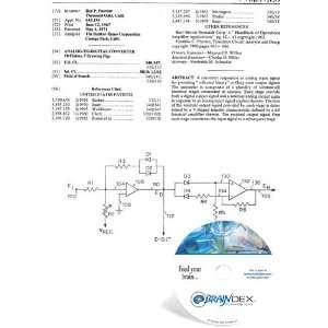    NEW Patent CD for ANALOG TO DIGITAL CONVERTER 