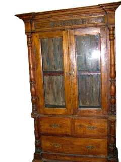 Antique India Furniture Vastu Teak Wood Armoire Cabinet Teak Jaipur 