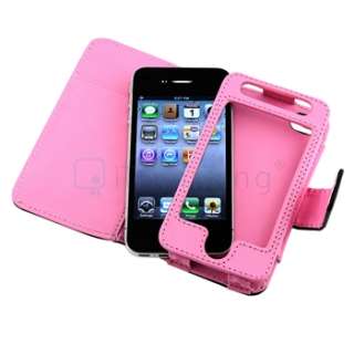 new generic wallet leather case compatible with apple iphone 4 4s 