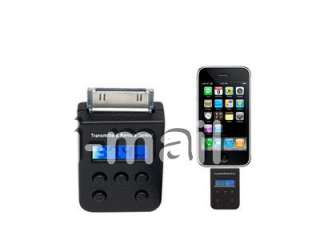 LCD FM Radio Transmitter with Car Charger Remote for Apple iPod iPhone 