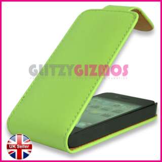   LEATHER MAGNETIC FLIP CASE COVER POUCH FOR APPLE iPHONE 4 4G  