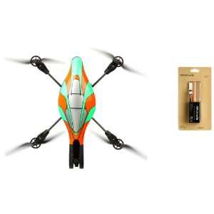  Parrot Ar Drone In Green + Free 2Nd Battery   Controlled 
