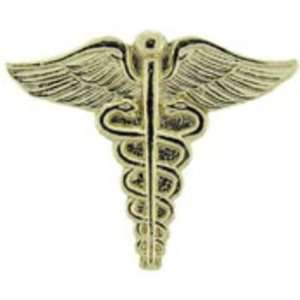  U.S. Army Medic Caduceus Gold Colored Pin 3/4 Arts 
