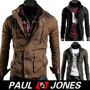 military Jackets Men’s Stylish Slim Fit Winter Casual Coats keep 