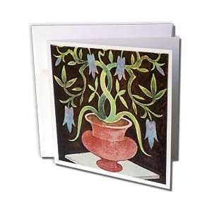  TNMGraphics Art Deco Plus   Plant in Pink Vase   Greeting 