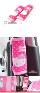 Hello Kitty Seat Belt Cover (2pcs) Car Accessory Dot Pattern  
