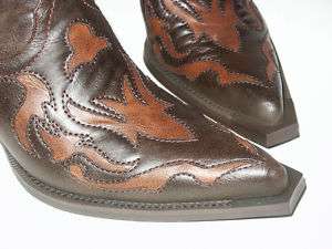 100 Lady Roper Fashion Faux Leather Western Brown Boot  