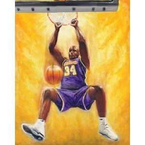    Shaquille ONeal Los Angeles Lakers Small Giclee