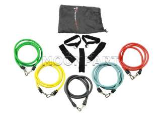 Resistance bands 11 pcs Fitness Exercise Latex Tube p90x yoga workout 
