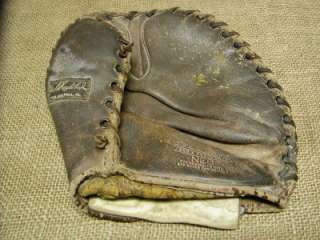 Vintage Leather Geo A Reach Baseball Glove Antique Ball  