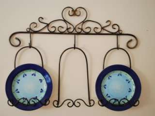 Iron French Photo Plate Holder Rack Display Wall Decor  