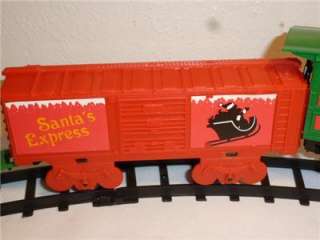 1988 Santas Express Battery Operated 4 Car Train Headlights, Puffs 