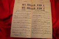 Big Band Charts Jack Mason Arranged My Sister & I 1941  