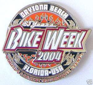 New 2004 Official Daytona Bike Week Motorcycle Pin  