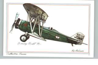 ROY ANDERSON Boeing Model 95 Airplane Old Postcard  