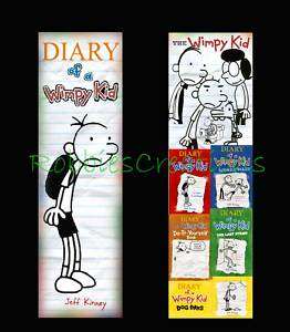 DIARY of a WIMPY KID BOOKMARK Dog Days mini book poster  
