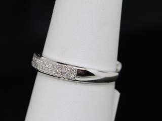   10K WHITE GOLD DIAMOND WEDDING BAND ENGAGEMENT BRIDAL RING SET  