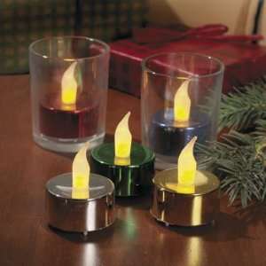 com Flickering Battery Operated Tealights   Party Decorations & Lamps 