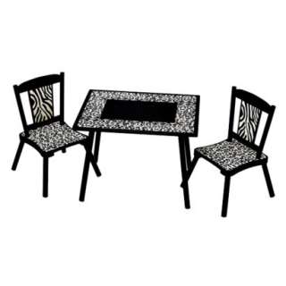 Levels of Discovery Black Wild Side Table & 2 Chair St product details 