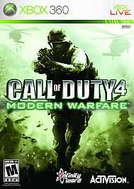 Call of Duty 4 Modern Warfare Xbox 360, 2007 047875830790  