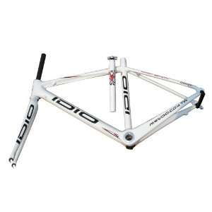 2012 IDIO Full Carbon Road Bike Frame Fork Headset Seatpost White 47cm 