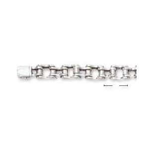  Sterling Silver 8.5 Inch Bicycle Chain Bracelet (10mm Wide 
