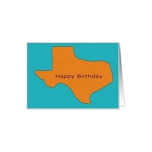 Big Happy Texas sized Brithday Card