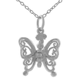 Silver Moveable Butterfly Necklace.Opens in a new window