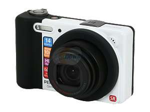 PENTAX Optio RZ10 White 14 MP 28mm Wide Angle Digital Camera