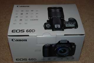 Brand New Canon EOS 60D 18.0 MP Digital SLR Camera   Black (Body Only 