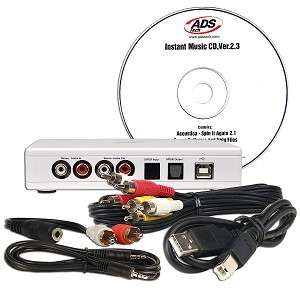 ADS Tech Instant Music USB Audio Capture Device 757887150013  