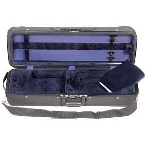  Bobelock Featherlite 1003 Oblong Black/Blue 4/4 Violin Case 