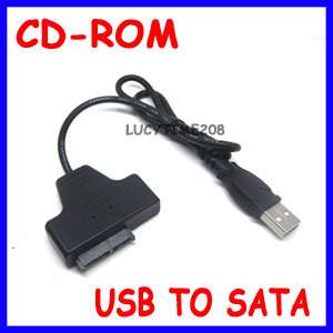 USB 2.0 to Slim SATA CD DVD rom adapter card cable ▲  