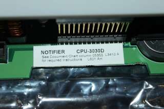 NOTIFIER CPU 3030D CENTRAL PROCESSING UNIT KEY DISPLAY  